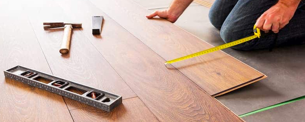 laying timber flooring